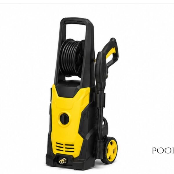 Poorat High-Pressure Electric Pressure Washer with Built-in Hose Reel, Spray Gun & Multipurpose Cleaning System