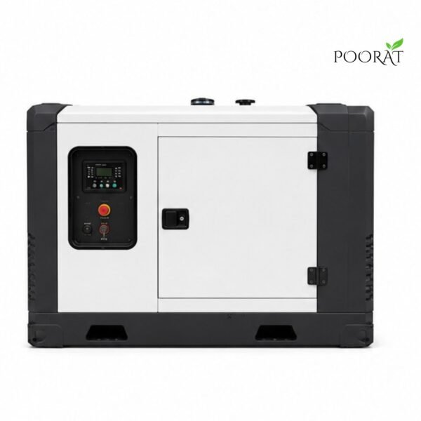 Poorat Silent Diesel Generator with Soundproof Enclosure for Home Backup, Industrial Applications & Continuous Power Supply
