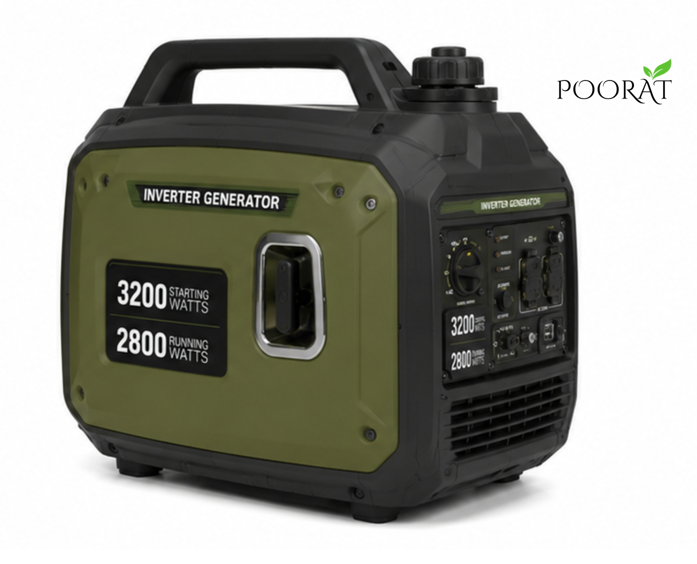 p10 i2_logo Poorat Portable 3200 Starting Watts / 2800 Running Watts Inverter Generator for Home Backup, Outdoor Activities & Reliable Portable Power - Image 1