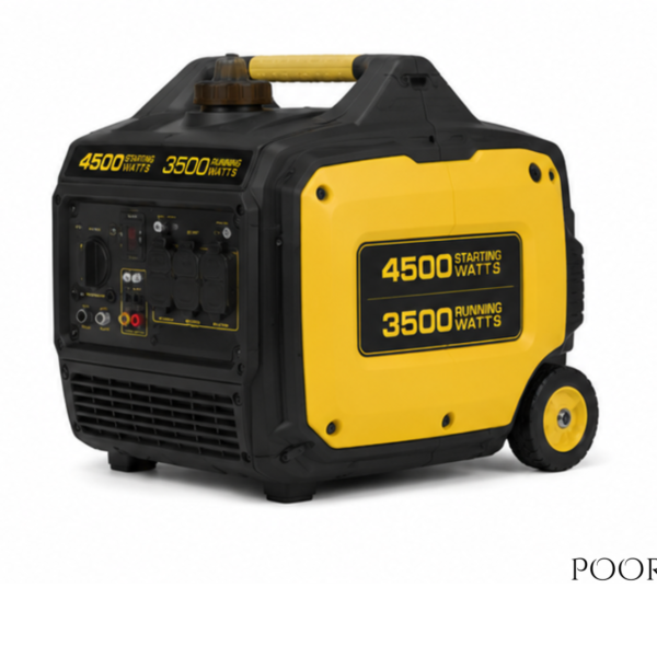 Poorat 4500 Starting Watts / 3500 Running Watts Portable Inverter Generator for Home Backup, Outdoor Use, Camping & Job Site Power