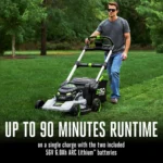 Mower 22″ Super Composite Deck Select Cut System with Peak Power Kit (Two 6Ah Batteries) - Image 2