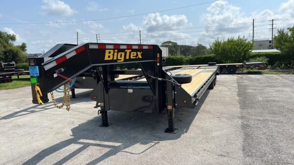 367600720_1405736143326687_7733699143407332398_n-600x338-1.jpg Big Tex 22GN 35′ Tandem Dual Gooseneck Trailer with Mega Ramps – 35D5A-MRBK - Image 1
