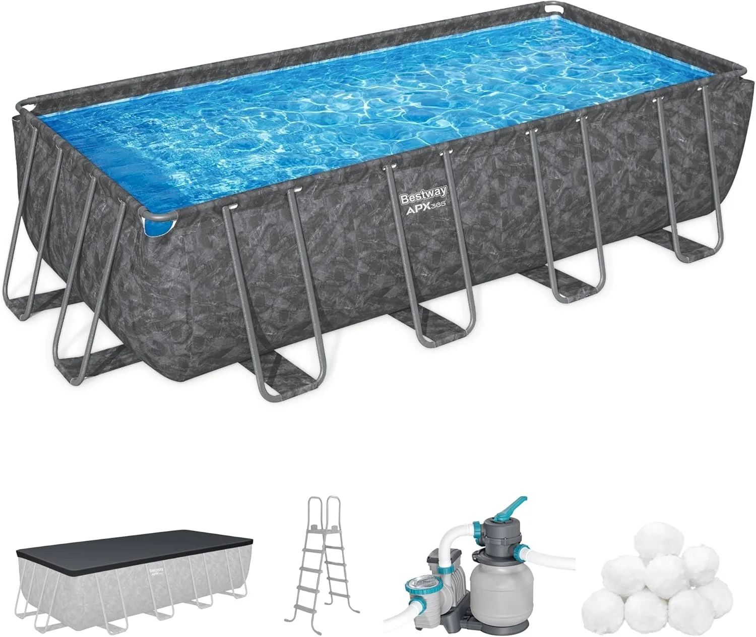 i1-6.webp Bestway APX 365 18′ x 9′ x 52″ Rectangular Above Ground Swimming Pools - Image 1