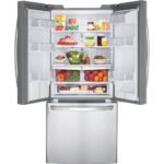 LG LFDS22520S 22 Cu. Ft. Stainless French Door Refrigerator - Image 3