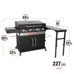 Blackstone 36-in Culinary Cabinet Griddle with Side Table: Versatile Outdoor Cooking in Stainless Steel - Image 5