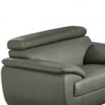 Carter Leather Seating Set – Gray - Image 4