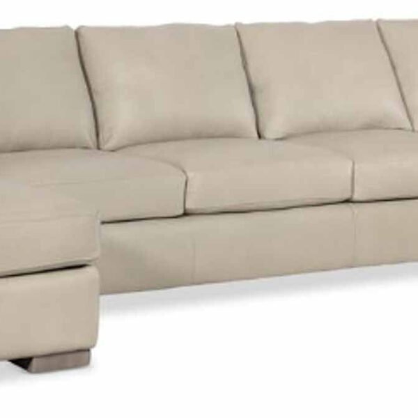 Donovan Leather Sofa With Chaise