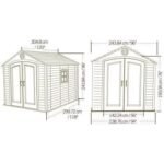 Lifetime 8 ft × 10 ft Garden Shed - Image 2