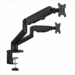 Dual Monitor Stand Adjustable Gas Spring Arm Desk Mount with VESA Bracket - Image 4