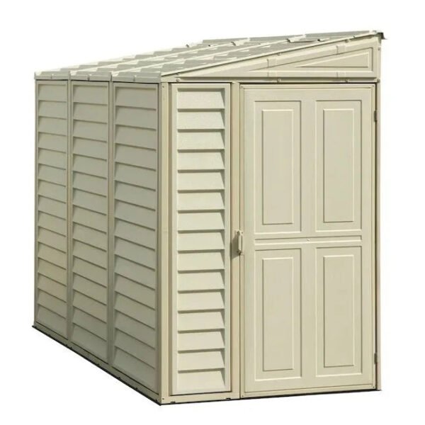DuraMax Building Products 4-ft x 8-ft Sidemate Off-white Lean-to Vinyl Storage Sheds