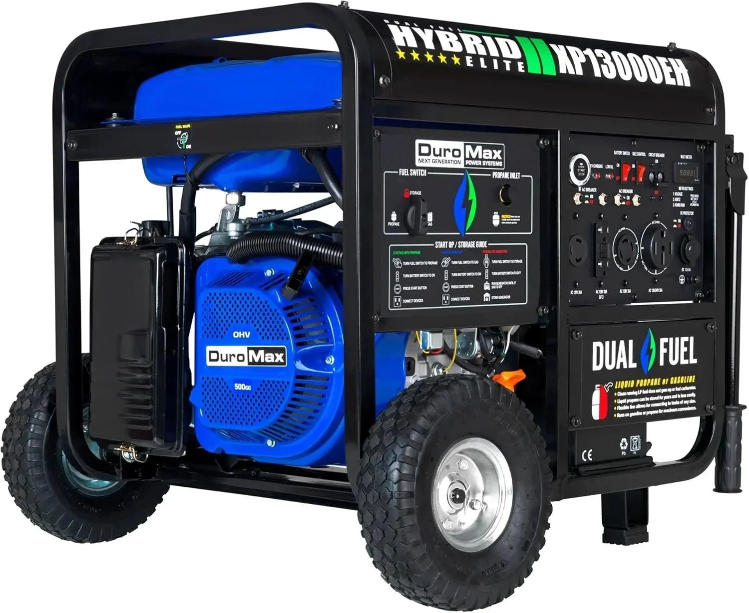 duromax-xp13000eh-13000-watt-dual-fuel-portable-generators-2886386.jpg DuroMax XP13000EH 13,000 Watt Dual Fuel Portable Generators. - Image 1