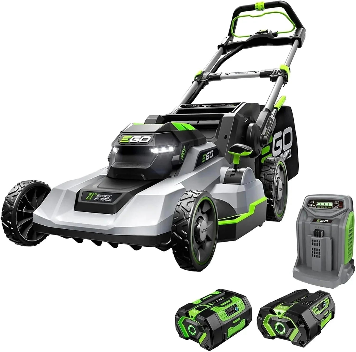 ego-power-21-inch-56v-self-propelled-electric-lawn-mower-with-touch-drive-40ah-60ah-batteries-and-charger-5630124.jpg EGO POWER+ 21-Inch 56V Self-Propelled Electric Lawn Mower with Touch Drive, 4.0Ah & 6.0Ah Batteries, and Charger - Image 1