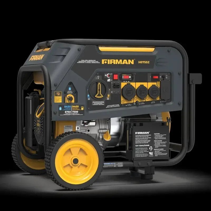 firman-h07552-9400w-dual-fuel-generators-5982754.jpg Firman H07552 9400W Dual Fuel Generators. - Image 1