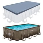 Funsicle 18’x9’x52″ Oasis Rectangular Swimming Pool Set with 18′ Cover