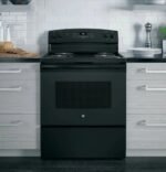 GE 30 Inch Freestanding Electric Range with Self-Clean Oven, Black (JB256DMBB) - Image 3