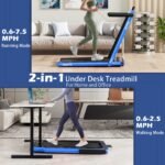 Goplus 2 in 1 Under Desk Treadmill, 2.25HP Superfit Folding Treadmills for Home Office w/Smart APP - Image 3