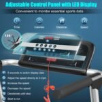 Goplus 2.25HP Folding Treadmill, Compact Superfit Treadmill with LED Display and APP Control - Image 3