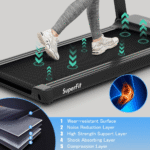 Goplus Heavy Duty Treadmill for Gym, Superfit Electric Treadmill with App Control - Image 4