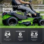Greenworks 60V 42″ Cordless Battery CrossoverT Riding Lawn Mowers. - Image 3