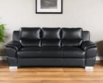 Hamilton Leather Sofa – Black