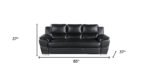 Hamilton Leather Sofa – Black - Image 2