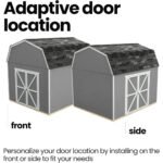 Handy Home Products Hudson 12 ft. x 16 ft. Wood Storage Shed Kit with Floor - Image 3