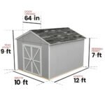 Handy Home Products Rookwood 10 ft. x 12 ft. Wood Storage Shed Kit with Floor – Durable Outdoor Storage - Image 2
