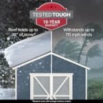 Handy Home Products Rookwood 10×12 Do-It-Yourself Wooden Storages Sheds- Does not Include Floor kit, Paint, or Roofing Shingles - Image 4