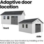 Handy Home Products Scarsdale 12×16 DIY Wooden Storage Shed with Floor Kit - Image 5
