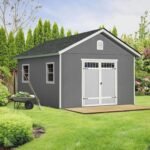 Handy Home Products Scarsdale 12×16 DIY Wooden Storage Shed with Floor Kit - Image 2