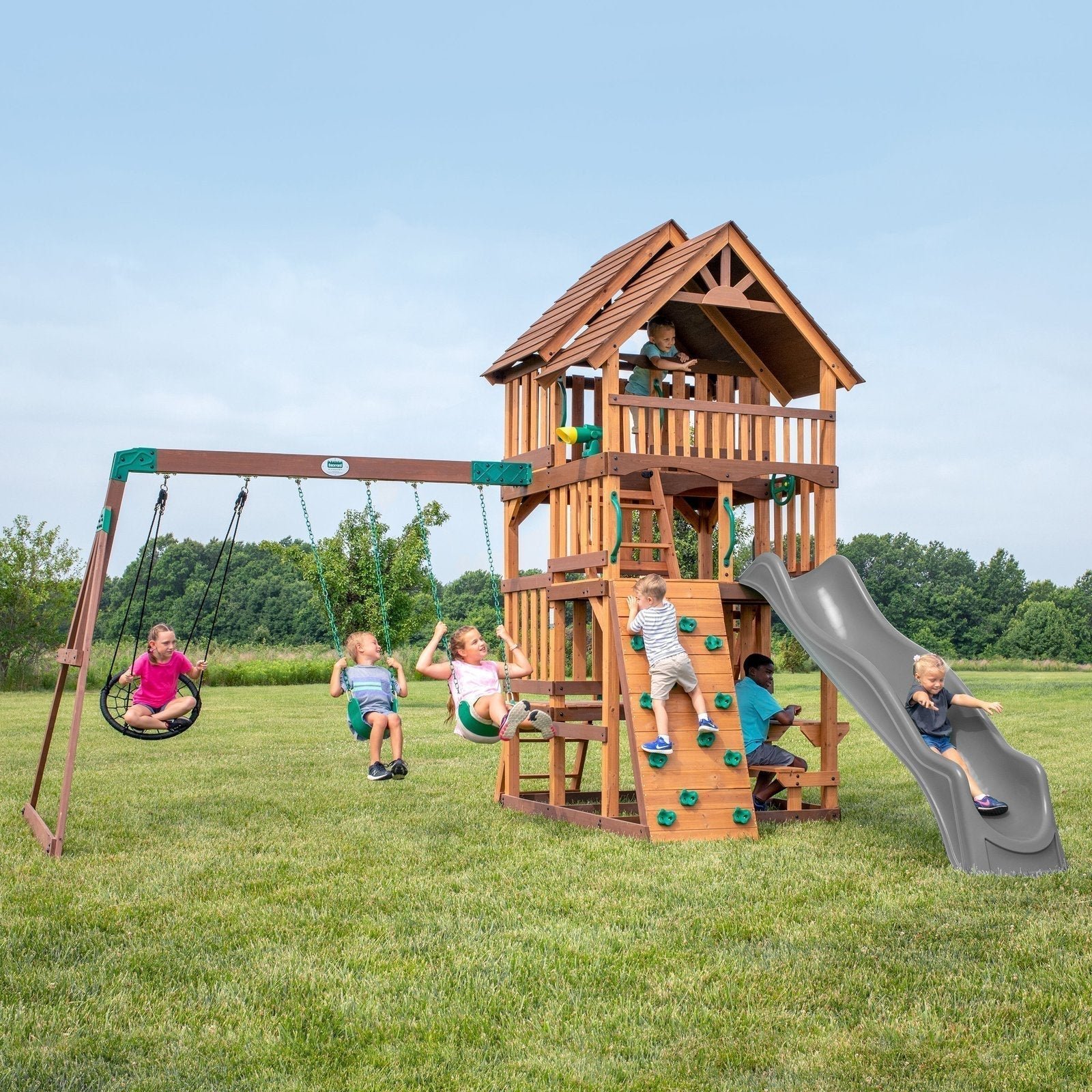 highlander-swing-set-4150303.jpg Highlander Swing Set - Image 1