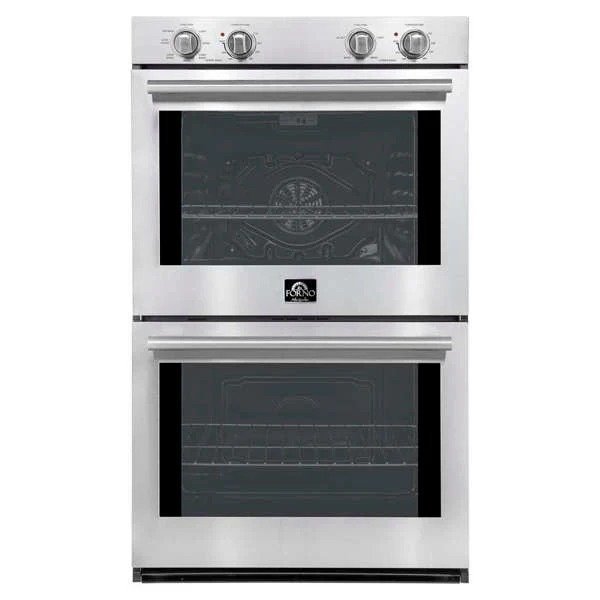FORNO Vomero 30-Inch Built-In Double Electric Wall Oven, 10.0 cu. ft. Total Capacity, Stainless Steel (FBOEL1324-30)