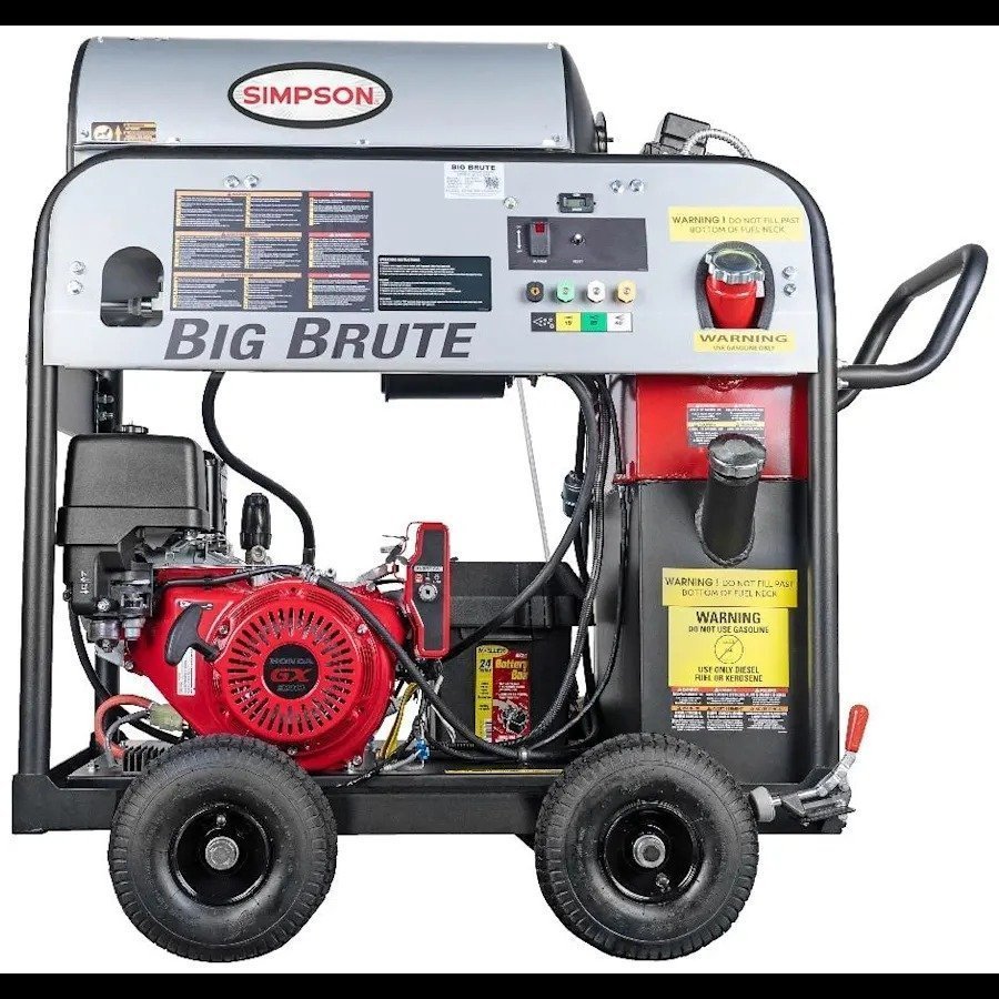imgi_21_product2Fsimpson2Fsimpson-65106-5743830.jpg Simpson BB65106 Big Brute Professional 4000 PSI (Gas-Hot Water) Pressure Washer - Image 1