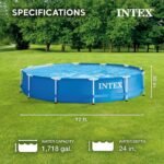 Intex 12′ x 30″ Metal Frame Round Swimming Pool w/ Filter Pump & 13′ Pool Cover - Image 3