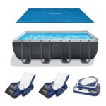 INTEX 18′ x 9′ x 53″ Ultra XTR Frame Pool, Cover, Cooler, and Float (2 Pack)