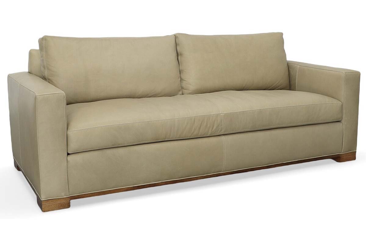 jasper-bench-seat-track-arm-leather-sofa-or-sleeper-sofa-2293670.jpg Jasper Bench Seat Track Arm Leather Sofa Or Sleeper Sofa - Image 1