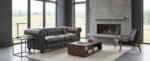 Jude Leather Loveseat - Image 3