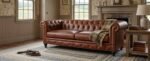 Jude Leather Loveseat - Image 2