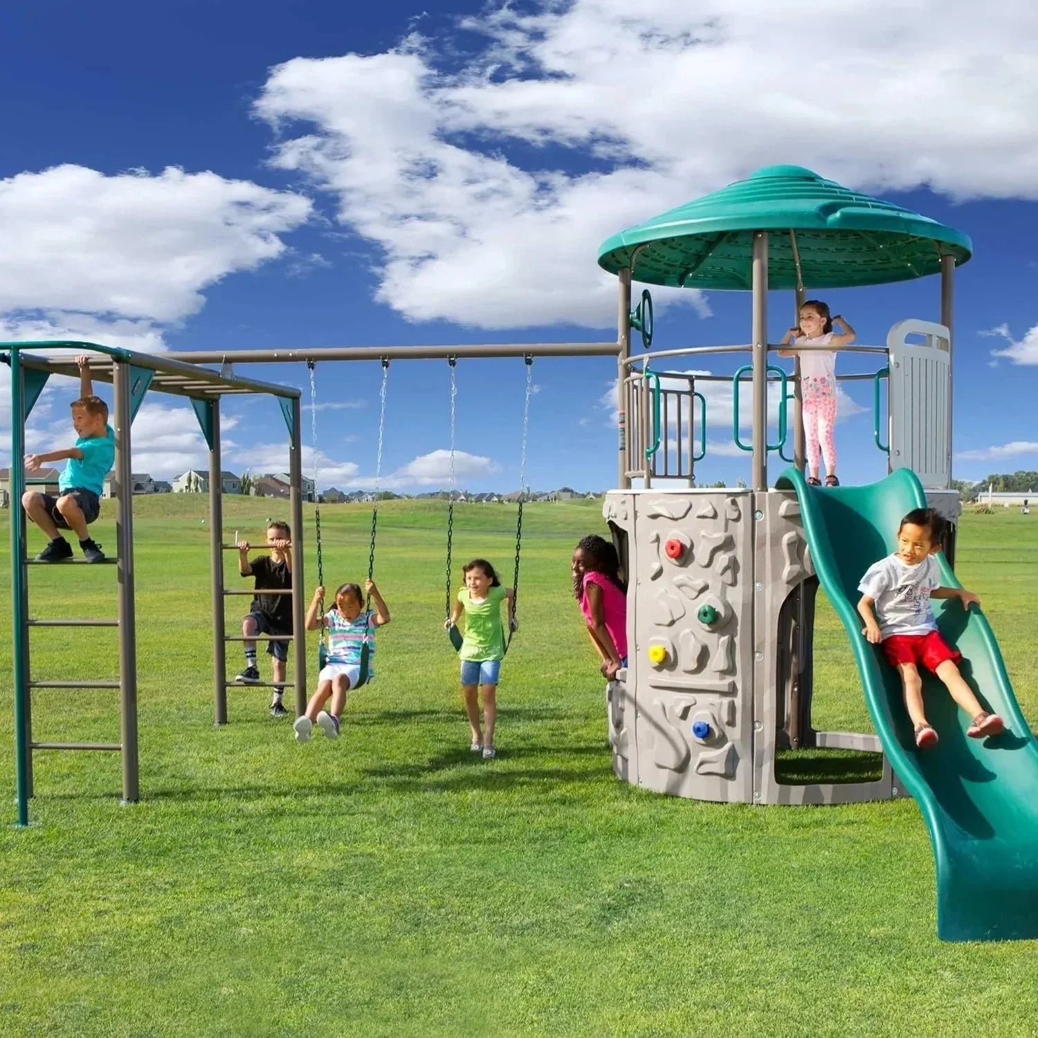 lifetime-adventure-tower-deluxe-playset-1463509.jpg Lifetime Adventure Tower Deluxe Playset - Image 1