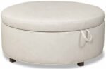 Lulu Leather Storage Ottoman