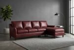 Marleigh Leather Sofa With Chaise - Image 5