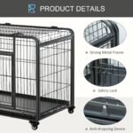 Metal Dog Crate Heavy Duty Kennel with Removable - Image 5