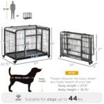 Metal Dog Crate Heavy Duty Kennel with Removable - Image 3
