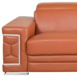 Monaco Leather Sofa – Camel - Image 3