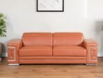 Monaco Leather Sofa – Camel