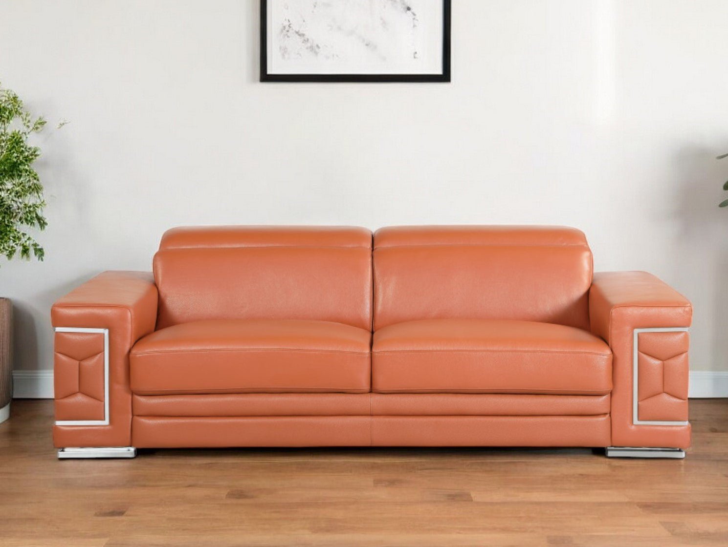 monaco-leather-sofa-camel-7218640.jpg Monaco Leather Sofa – Camel - Image 1