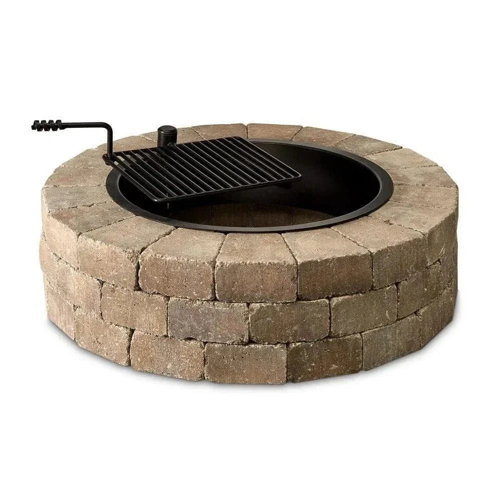 necessories-wood-burning-fire-pit-kit-48-w-cooking-grate-concretes-in-santa-fes-3546739.jpg Necessories Wood Burning Fire Pit Kit 48″ w/ Cooking Grate, Concretes in Santa Fes - Image 1