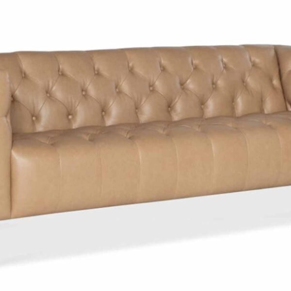 Nicolla Leather Sofa Light Brown