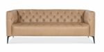 Nicolla Leather Sofa Light Brown - Image 2