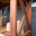 Potting Table/Bench/Serving Bar – Acacia Wood - Image 2